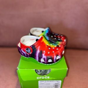 Classic tie dye Crocs